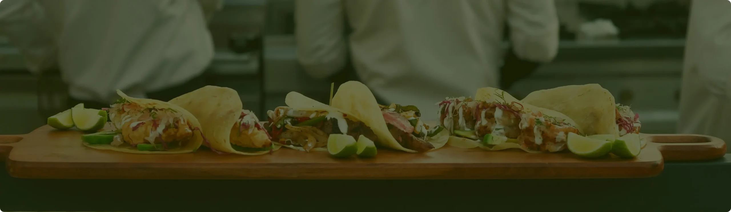 Chefs preparing sandwiches